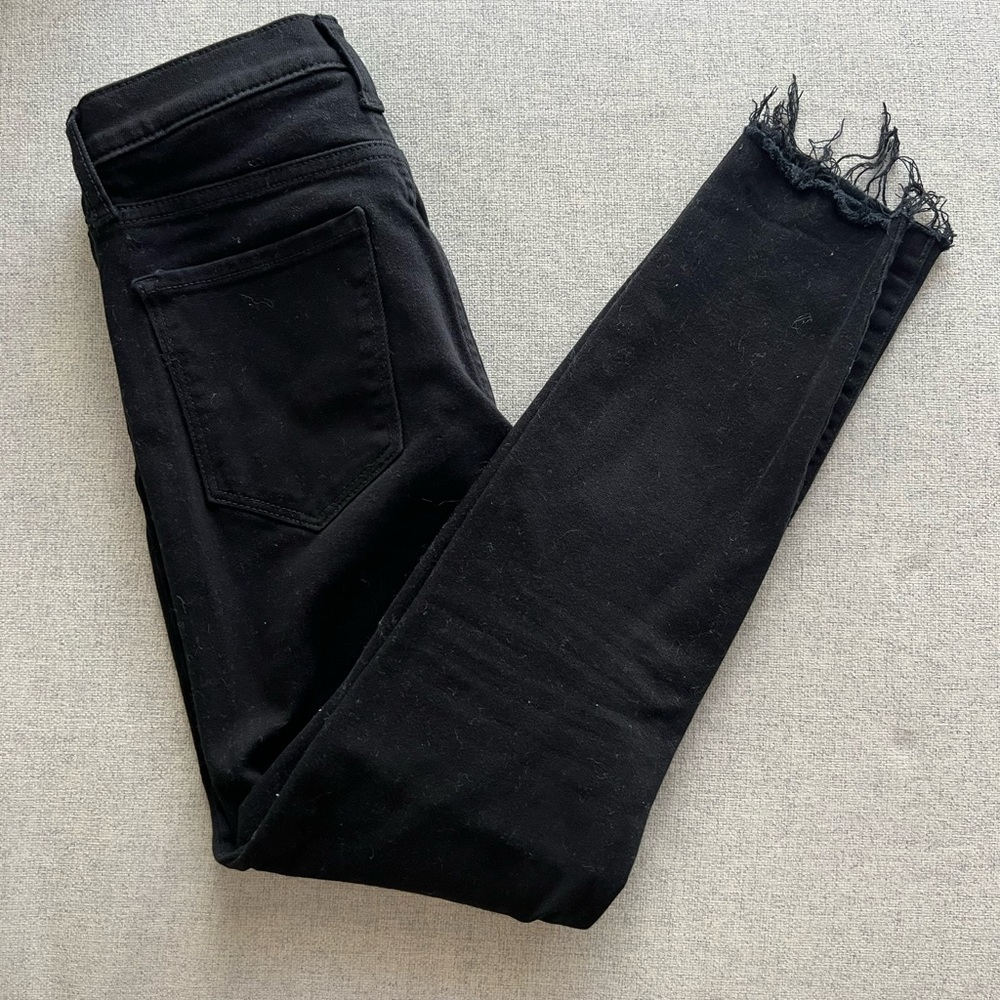 Banana Republic High Rise Skinny Black Jeans